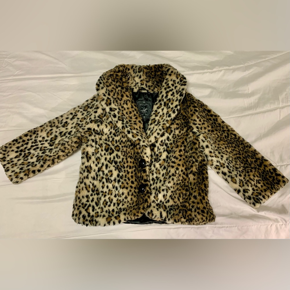 Women’s Faux Fur Cheetah Jacket/Coat